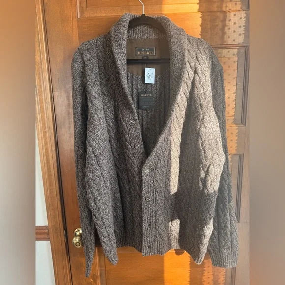 Jos A Bank Reserve Cardigan Sweater - Picture 2 of 7